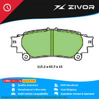 PROTEX Brake Pads - Rear For TOYOTA KLUGER GX, GXL GSU55R 3.5L 2GRFKS #DB2245CP