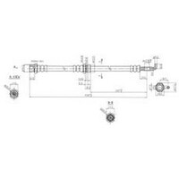 New IBS Hydraulic Hose - Front For Ford Laser 1984-1990 H1507