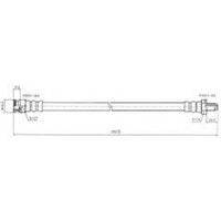 New PROTEX Hydraulic Hose - Front For Mitsubishi Pajero 1983-1991 H1556