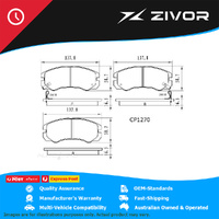 PREMIER Ceramic DB1270 Brake Pads For ISUZU MU UES 3.2L 6VD1 2000-2002 #CP1270