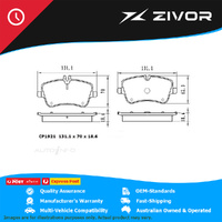 PREMIER Ceramic DB1921 Brake Pads For MERCEDES-BENZ CLK240 A209 #CP1921