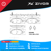 PREMIER Ceramic DB2480 Brake Pads For SUBARU LEVORG 1.6 GT VM, V10 #CP2480