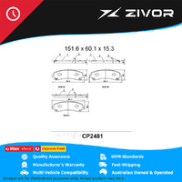 PREMIER Ceramic DB2481 Brake Pads For HOLDEN COLORADO 271 RG 2.8L LWN #CP2481