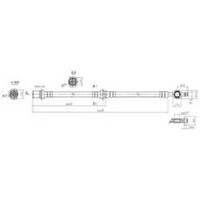 New IBS Hydraulic Hose - Front For Toyota Corona 1983-1989 H1336