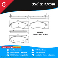 PREMIER Ceramic DB2655 Brake Pads For LDV G10 2.0L EH1SF (20L4E) 2015-On #CP2655