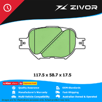 PROTEX Ultra Brake Pads - Front For TOYOTA COROLLA RUNX ZZE123R 2ZZGE #DB1431CP