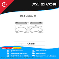 PREMIER Ceramic DB2061 Brake Pads For GWM V200 K2 2.0L GW4D20 2012-2016 #CP2061