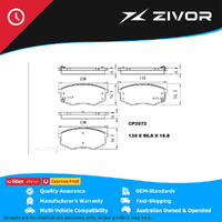 PREMIER Ceramic DB2072 Brake Pads For HYUNDAI IX35 ELITE, TROPHY LM #CP2072