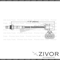 DELPHI Pre-Cat. Oxygen Sensor For Nissan Pulsar 4 Cyl QG18DE #EGO-018 / 55300008
