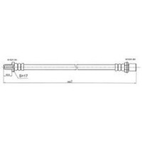New PROTEX Brake Hose For Toyota Corolla 1983 - 1987 H1576