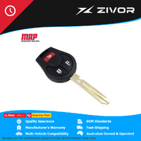 MAP-AU Remote Replacement Shell & Button - 3 Button For NISSAN MICRA IV #KF401