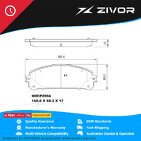PREMIER Ceramic DB2004 Brake Pads For LEXUS RX350 GSU35R 3.5L 2GRFE #HDCP2004