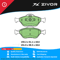PROTEX Ultra Brake Pads - Front For FORD FIESTA GHIA, LX, ZETEC WP, WQ #DB1724CP