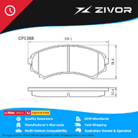 PREMIER Ceramic DB1388 Brake Pads For MAZDA MPV LW 2.5L GY1999-2002 #CP1388