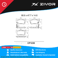 PREMIER Ceramic DB1230 Brake Pads For HONDA ODYSSEY RA 2.3L F23Z4 #CP1230