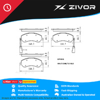 PREMIER Ceramic DB1915 Brake Pads For FORD TRANSIT SWB/MWB VM 2.2L CYFD #CP1915
