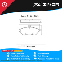 PREMIER Ceramic DB2181 Brake Pads For MERCEDES-BENZ C250 CDI W204 #CP2181