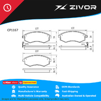PREMIER Ceramic DB1167 Brake Pads For HYUNDAI SONATA GLS EF-B 2.4L G4JS #CP1167