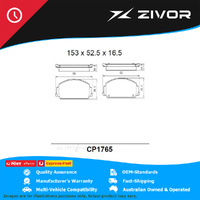 PREMIER Ceramic DB1765 Brake Pads For HOLDEN COMMODORE SS, SS-V VE #CP1765