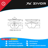 PREMIER Ceramic DB1856 Brake Pads For BMW 330i E90 3.0L N52830 2005-2006 #CP1856