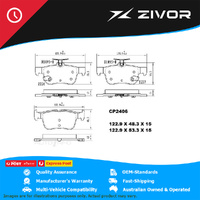 PREMIER Ceramic DB2406 Brake Pads For FORD ESCAPE ZG 1.5L M8MA 2016-2020 #CP2406