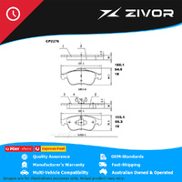 PREMIER Ceramic DB2276 Brake Pads For RENAULT CAPTUR DYNAMIQUE J87 #CP2276