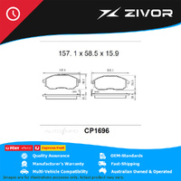 PREMIER Ceramic DB1696 Brake Pads For NISSAN NAVARA D22 2.5L YD25DDT #CP1696