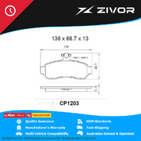 PREMIER Ceramic DB1203 Brake Pads For MITSUBISHI MAGNA LS. ES TW #CP1203