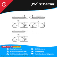 PREMIER Ceramic DB1293 Brake Pads For TOYOTA DYNA BU102R 4.1L 15BF #CP1293