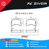PREMIER Ceramic DB422 Brake Pads For TOYOTA CAMRY SV21R 2.0L 3SGE #CP422 PREMIER Ceramic DB422 Brake Pads For TOYOTA CAMRY SV21R 2.0L 3SGE #CP422