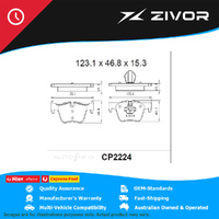 PREMIER Ceramic DB2224 Brake Pads For BMW 316i F30 1.6L N13B16A #CP2224