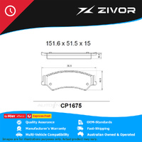 PREMIER Ceramic DB1675 Brake Pads For FORD FAIRMONT BF 5.4L BARRA 230 #CP1675
