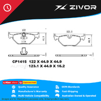 PREMIER Ceramic DB1415 Brake Pads For BMW 316Ti E46 1.8L N42B18 #CP1415