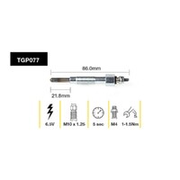 6x New TRIDON Premium Australian Quality Glow Plug For Nissan #TGP077