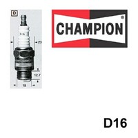 6x New CHAMPION Performance Driven Quality Small Engine Spark Plug #D16