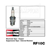 6x New CHAMPION Performance Driven Quality Copper Plus Spark Plug #RF10C