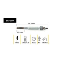 6x New TRIDON Premium Australian Quality Glow Plug For Mitsubishi #TGP059