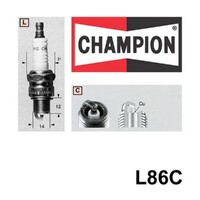 6x CHAMPION Performance Driven Quality Copper Plus Spark Plug For Peugeot #L86C