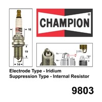 6x New CHAMPION Performance Driven Quality Iridium Spark Plug For Skoda #9803