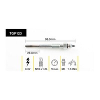 4x New TRIDON Premium Australian Quality Glow Plug For Toyota #TGP123