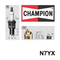 4x New CHAMPION Performance Driven Quality Spark Plug Gold For Fiat #N7YX