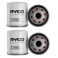 2x Pack of New RYCO Oil Filter Z386 - Equiv. of Sakura C-1125, Wesfil WZ386