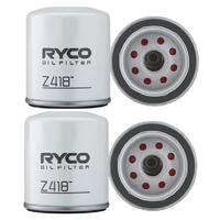 2x Pack of New RYCO Oil Filter Z418 - Equiv. Sakura C-1123, Wesfil WZ418/WZ422