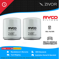 2x Pack of New RYCO M20x1.5 Spin-on Engine Oil Filter #Z436 - Equiv. Sakura C-8036