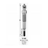 2x New NGK Premium Quality Japanese Industrial Glow Plug #Y-122