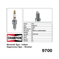 2x New CHAMPION Performance Driven Quality Iridium Spark Plug For Suzuki #9700