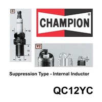 2x New CHAMPION Performance Driven Quality Small Engine Spark Plug #QC12YC