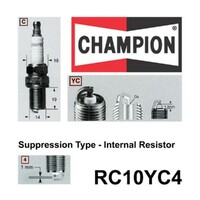 2x New CHAMPION Performance Driven Quality Copper Plus Spark Plug #RC10YC4