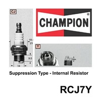 2x New CHAMPION Performance Driven Quality Small Engine Spark Plug #RCJ7Y
