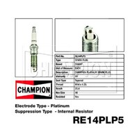 2x CHAMPION Performance Driven Quality Platinum Spark Plug For Jeep #RE14PLP5
